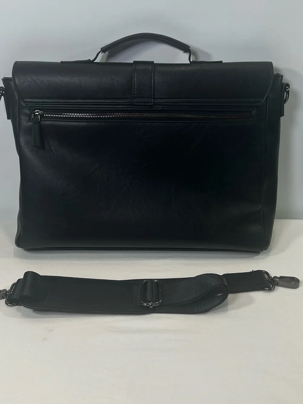 ALDO Black Messenger Bag Men Adjustable Crossbody Strap